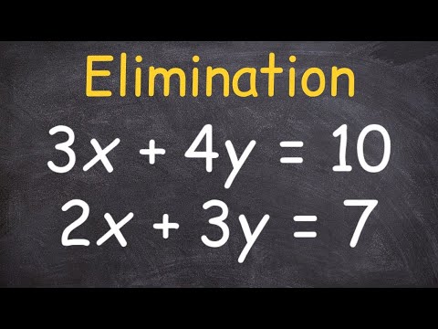 Solving a System of Equations Using Elimination and Multipliers