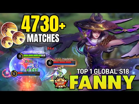 4700+ MATCHES !! Fanny Aggressive Gameplay ~ Fanny Top Global Build ~ Mobile Legends
