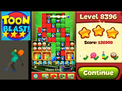 Toon Blast Level 8396 🦕✨🏃🦖