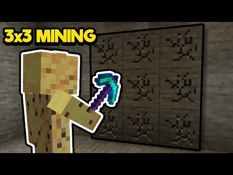How To Make A 3x3 Pickaxe In Minecraft