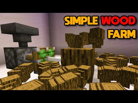 EASIEST Automatic AFK Tree Farm Tutorial (Java & Bedrock) - Minecraft 1.21