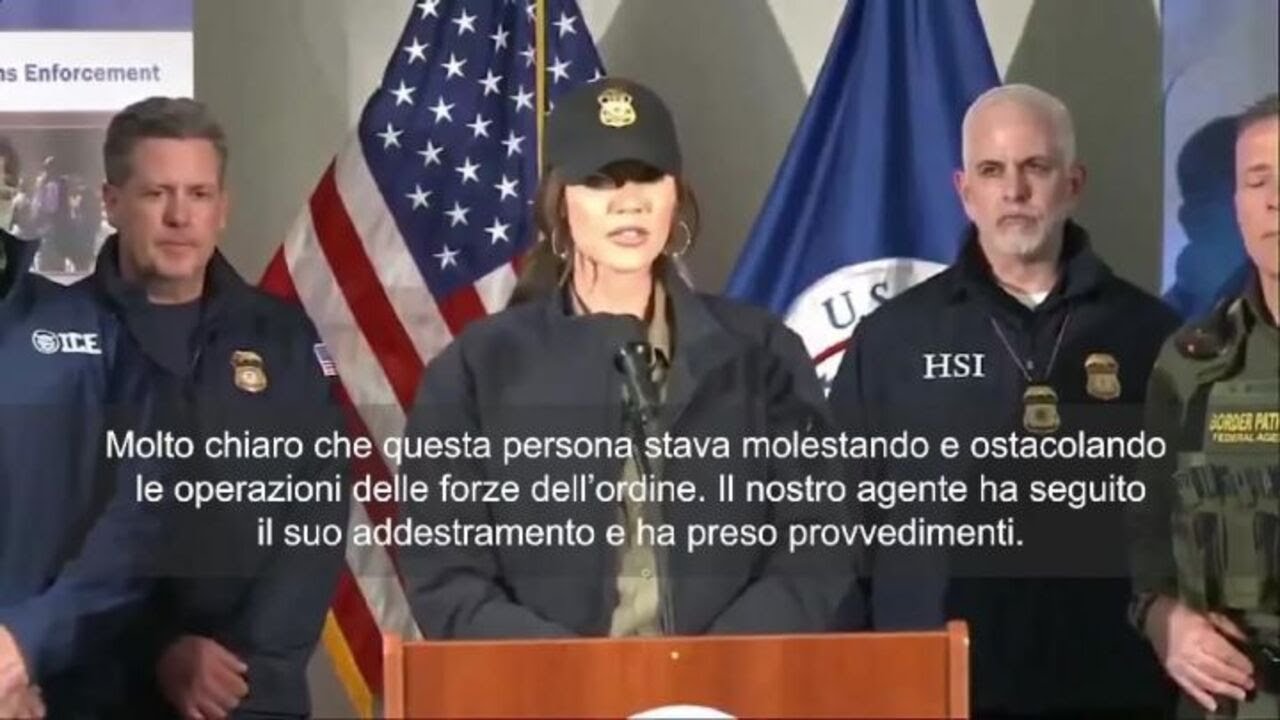 Donna uccisa a Minneapolis, Noem (Segr. Sicurezza Usa): Agente Ice ha agito per difendersi