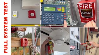 2023 Annual full fire alarm system testing the whole fire alarm system