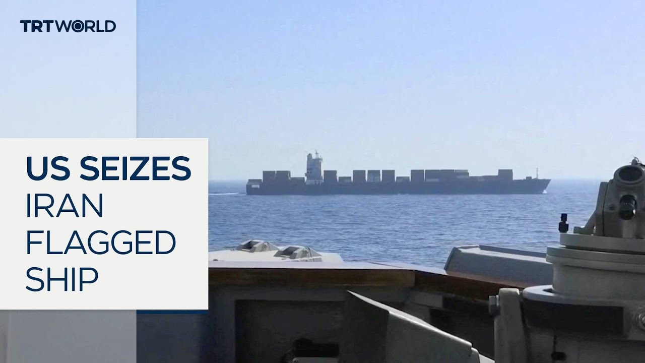 US Navy seizes Iranian-flagged ship near Strait of Hormuz