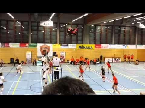 Schlußphase und Matchball Nawaro Straubing gegen Chemnitz