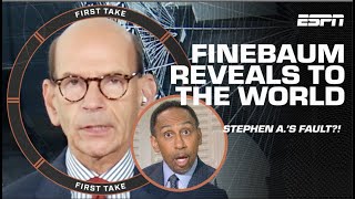 Paul Finebaum thinks Stephen A. Smith IS AT FAULT for FSU’s CFP omission?! 🍿 | First Take