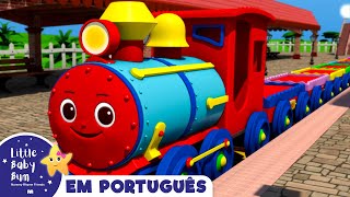 A canção do trem das cores | canções infantis | LittleBabyBum