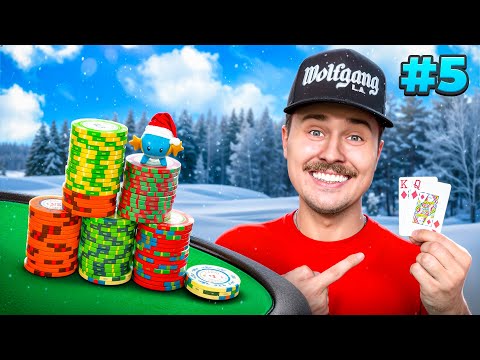 The Most BEAUTIFUL Private Beach Poker Game! | Wolfmas Day #5