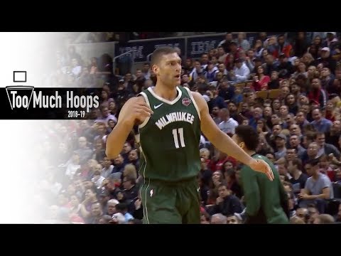 Brook Lopez - 19 pts, 5 3PM, 2 stl, 1 blk - Full Highlights with Defense vs Raptors - 12.9.2018