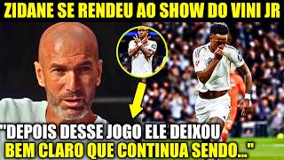 🚨NOSSA! O QUE O ZIDANE FALOU SOBRE O SHOW DO VINI JR NO REAL MADRID!