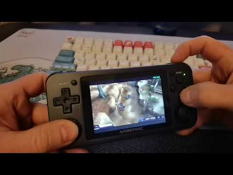 Killzone PSP Anbernic RG351M AmberELEC very playable emulation speed!!