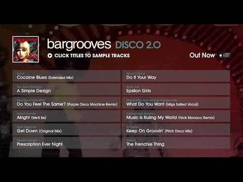 Bargrooves Disco 2.0 - Album Sampler