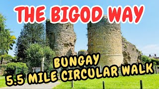 The Bigod Way 5.5 mile walk ( Official route ) Bungay, Suffolk & Norfolk, U.K.