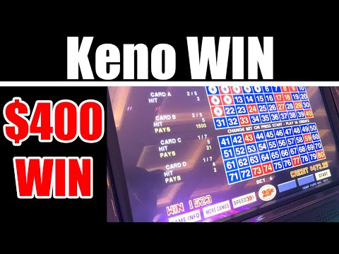 Playing Keno (Big Win)