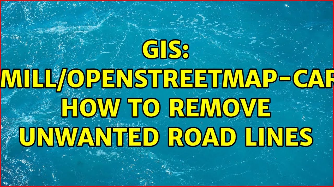 GIS: Tilemill/openstreetmap-carto, how to remove unwanted road lines