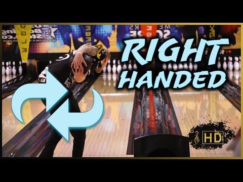 Jesper Svensson Bowling RIGHT HANDED! - Two Handed Bowling Training
