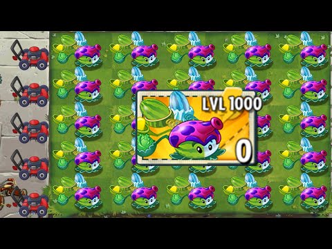 All PULT Plants LEVEL 1000 Power-Up vs Dark Ages Final Boss! in Plants vs. Zombies 2