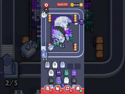 Pixel Flow Level 737 Walkthrough