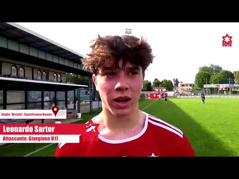 Fase nazionale Allievi Elite U17  1^ gara Giorgione 2000-Trento 6-0 Intervista a Sartor Leonardo