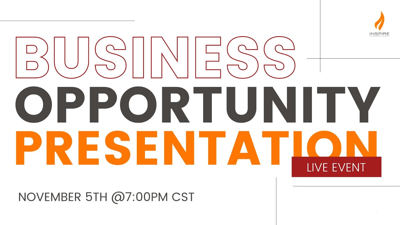 Inspire Business Opportunity Event | November 5th  #inspireinternational
