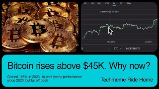 Bitcoin rises above $45K for the first time since April 2022. Why now? #bitcoin #bitcoinnews