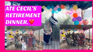 ATE CECIL RETIREMENT DINNER /CANTAL’S RESIDENCE / Gabby & mommy
