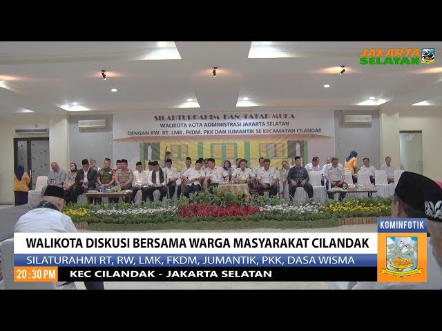 Walikota Diskusi Bersama Warga Masyarakat Cilandak