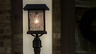 Watch A Video About the Aspen Black Solar LED Outdoor Post Light