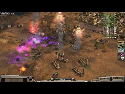 GLA Toxin $10k - Command & Conquer Generals Zero Hour - 1 vs 7 HARD Random Gameplay