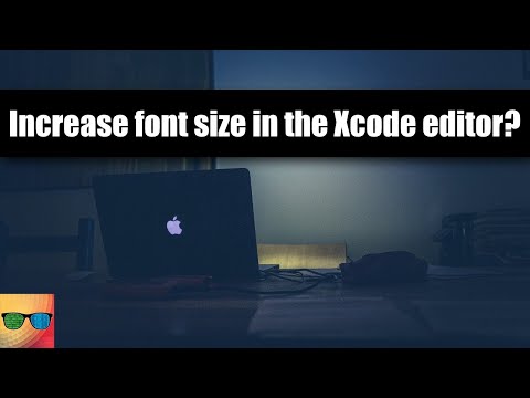 How to increase font size in the Xcode editor