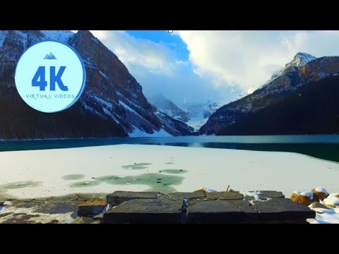 4K Virtual Hike - Lake Louise to the Tea House (Lake Agnes) - Fall season