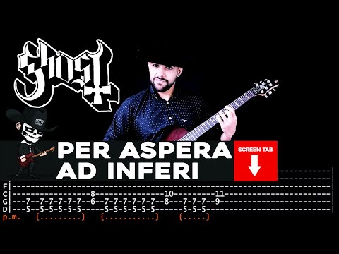 【GHOST】[ Per Aspera Ad Inferi ] cover by Masuka | LESSON | GUITAR TAB