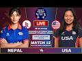 NEPAL S WOMENS VS USA S WOMENS LIVE MATCH SCORE COMMENTARY NEPAL VS USA MATCH