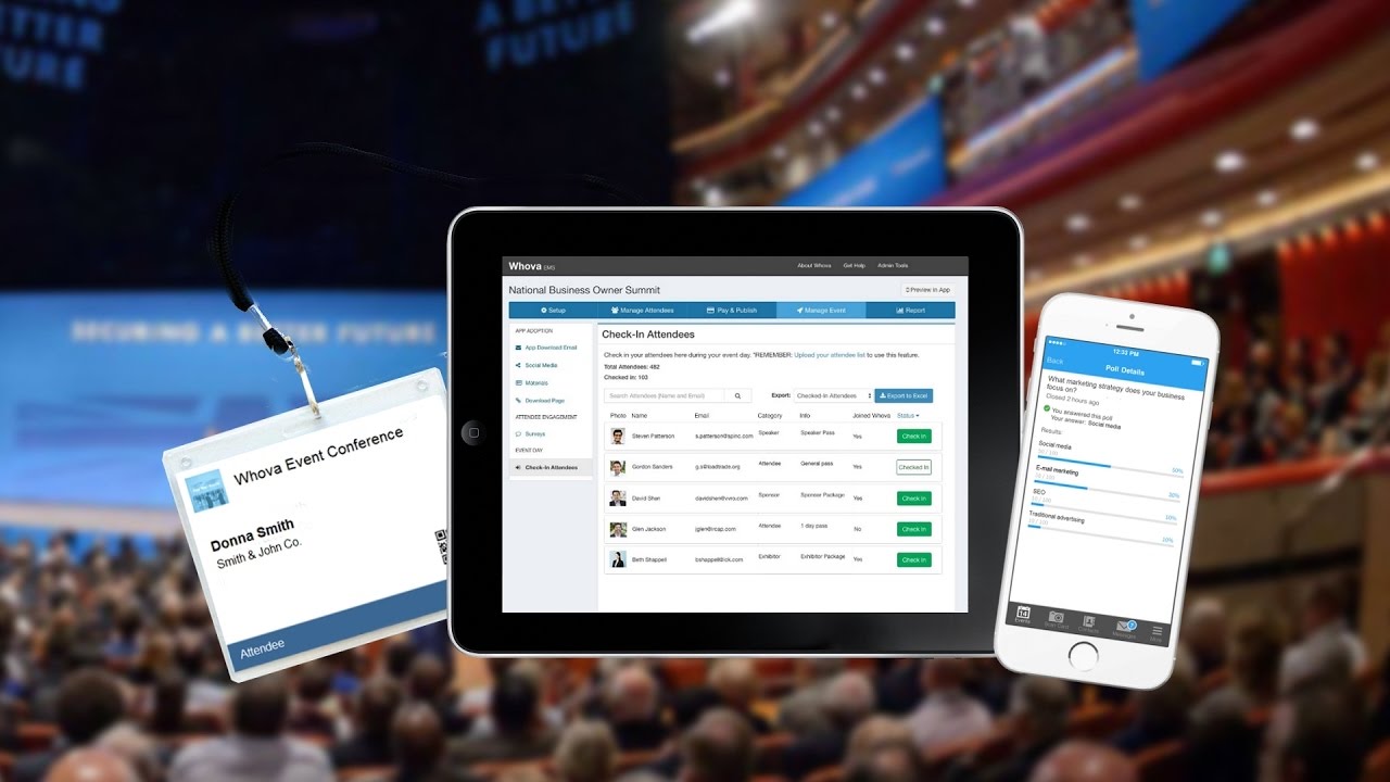 Whova - Free event management tools offered to customers