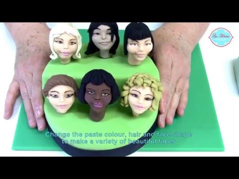 FEMALE FACE BASE MOULD silicone sugarcraft mould FEMALE FACE BASE MOULD silicone sugarcraft mould