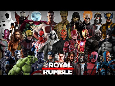 30 Man Superheroes Royal Rumble Match // WWE 2K23 Epic Gameplay
