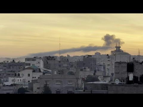 Clouds of smoke rise over Khan Yunis following Israeli strikes | AFP
