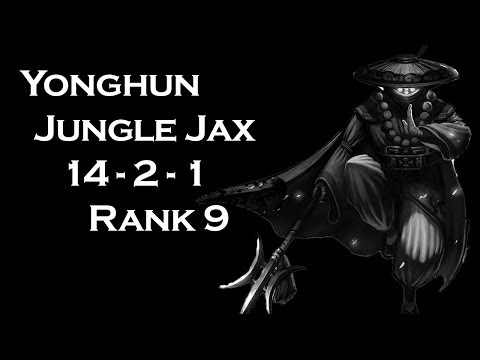 League of Legends - Korean Challenger SoloQ - Yonghun - Jungle Jax (14-2-1) {RANK 9}