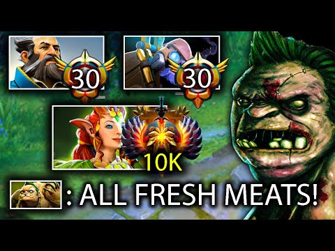 NEW PUDGE GOD HAS ARRIVED! OMG 35KILLS destroyed 10k mmr | Genius Pudge