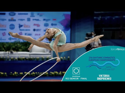 Viktoriia Onopriienko (aro / hoop) - Final Individual European Championship Varna 2021