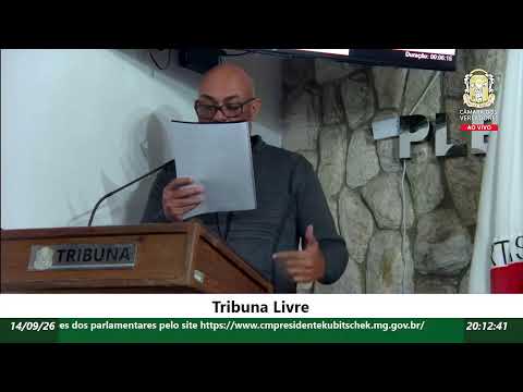 Reunião Ordinária (14/09/2026) Câmara Municipal de Presidente Kubitschek