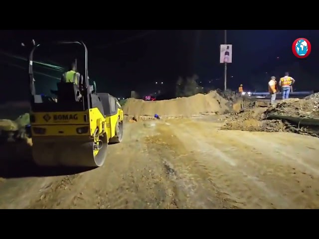 WATCH: Repair work underway at section of Spanish Town Road