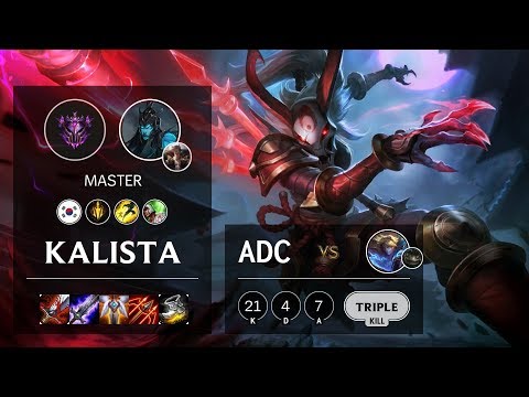 Kalista ADC vs Ezreal - KR Master Patch 10.6