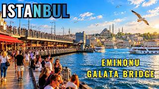 Istanbul Galata Bridge Turkey 2026 | Eminonu Seaside, Galata Bridge, Bosphorus V