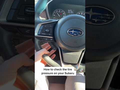 How to check the tire pressure on your Subaru