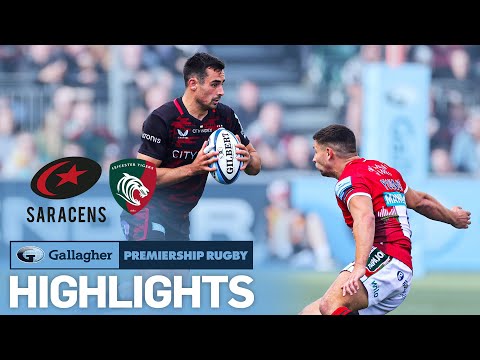 Saracens v Leicester - HIGHLIGHTS | Final Foes Face Off Again! | Gallagher Premiership 2022/23