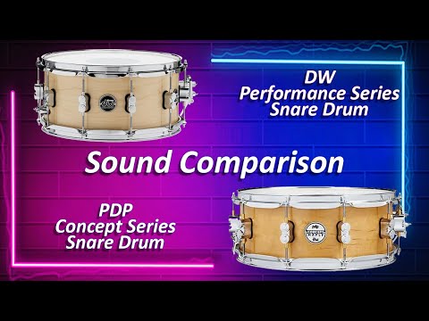 Sound Comparison: DW Performance vs PDP Concept Snare Drum Comparison