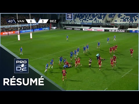 PRO D2 - Résumé RC Vannes-AS Béziers Hérault: 16-10 - J11 - Saison 2022/2023