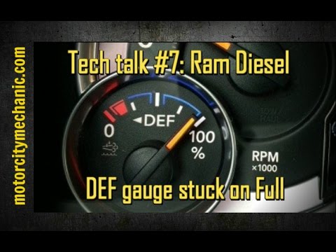 Tech-Talk Nr. 7: Ram Diesel DEF-Flüssigkeitsanzeige bleibt auf „Voll“ hängen