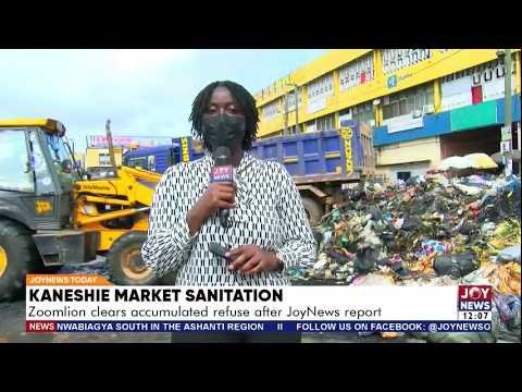 Kaneshie Market Sanitation: Zoomlion clears accumulated refuse after JoyNews report